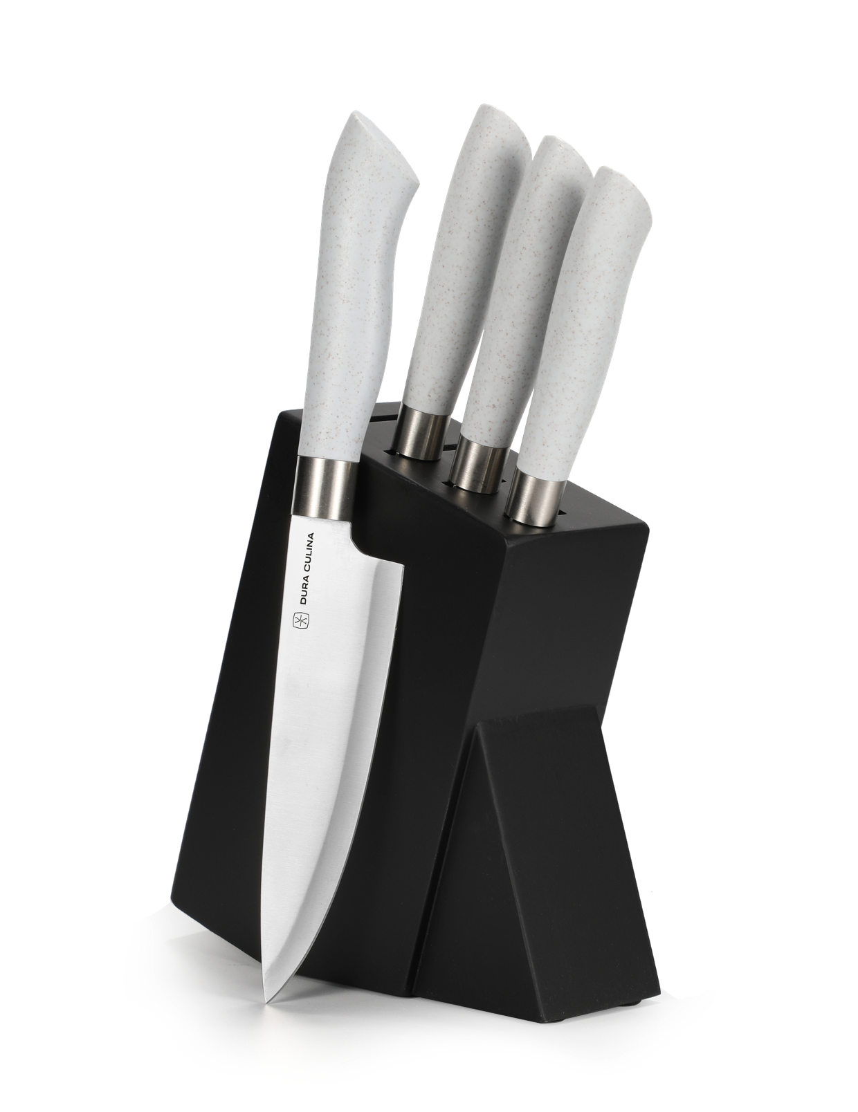 Eco-Friendly 5Pc Kitchen Knife Block Set - Gallery 5