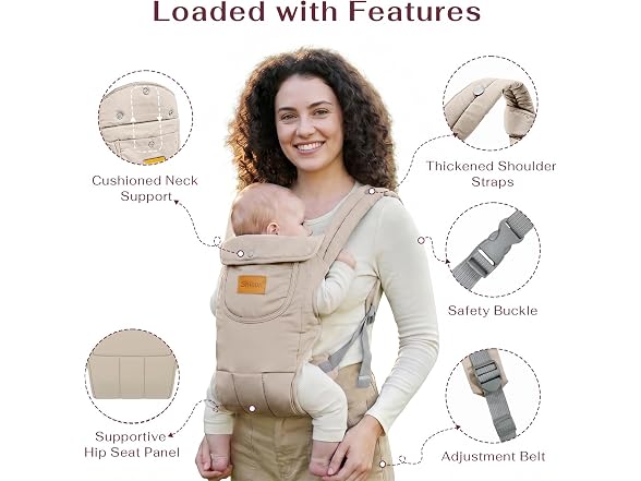 Shiaon Baby Carrier 8-30lbs