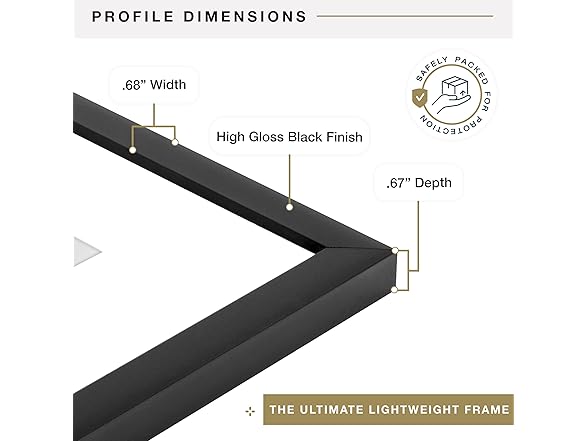 MCS Everline Collection 14x20 Matted Poster Frame