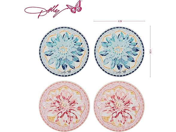 Dolly Parton Ceramic Coaster Set