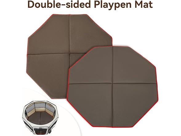 PETSFIT Dog Playpen Mat Waterproof Washable D