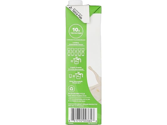 Orgain Almond Milk Unsweetened, 32oz