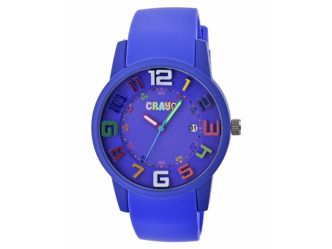 CRAYO Festival Unisex Watch w/ Date - Purple - Gallery 5