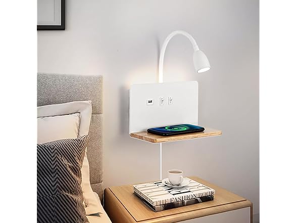SENFAY White LED Reading Wall Lights