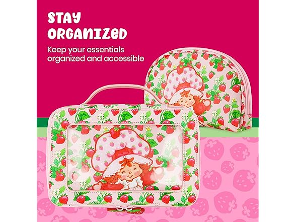 Strawberry Shortcake 2-Piece Travel Cosmmetic Set