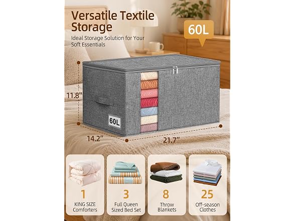 Boailydi Rigid Blanket Storage Bags