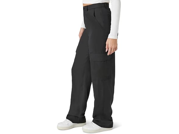 Forever 21 (M) High-Rise Wide-Leg Cargo Pants