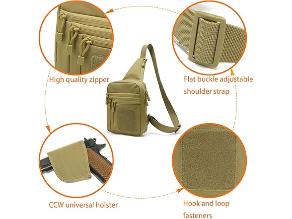 SXJWISHES Tactical Sling Chest Bag