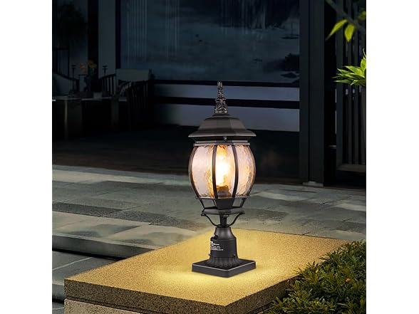 2 Pack Dusk to Dawn Outdoor Post Light, 20.87