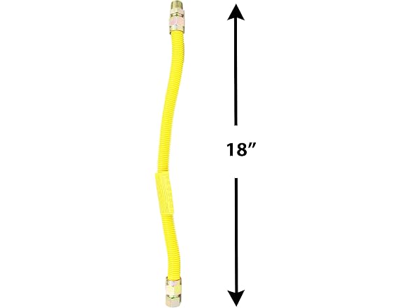 CMI Inc 18 Inch Flexible Gas Line Connector 1? OD 