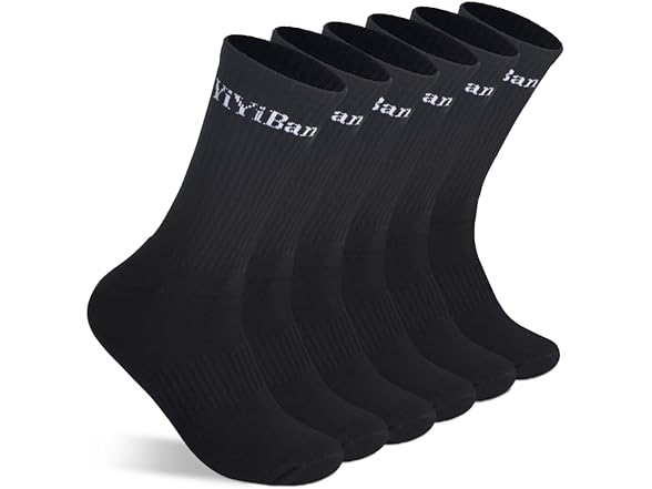 YiYiBan Mens Cotton Socks 3 Pairs 6-11