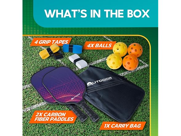 Outdoor Cruiser Pickleball Racket Set