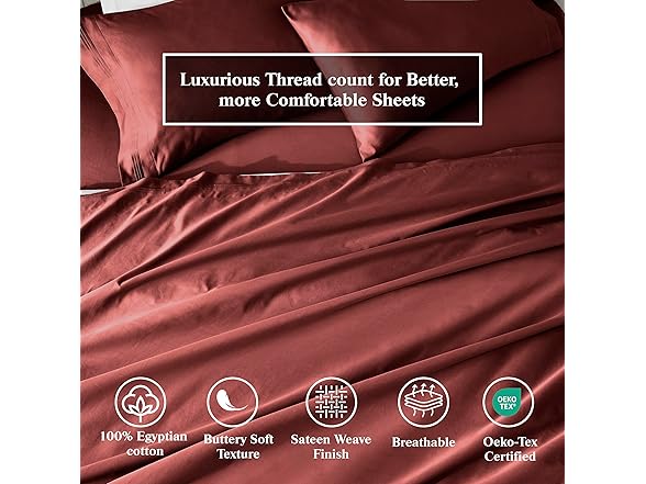 Superior 650-Thread Count Egyptian Cotton 2-Piece Pillowcase Set
