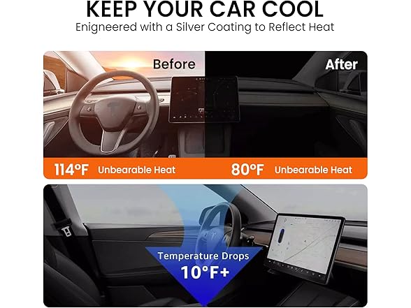 Tesla Model 3 Windshield Sun Shade