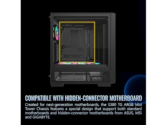 Thermaltake S380 TG ARGB Mid Tower Chassis