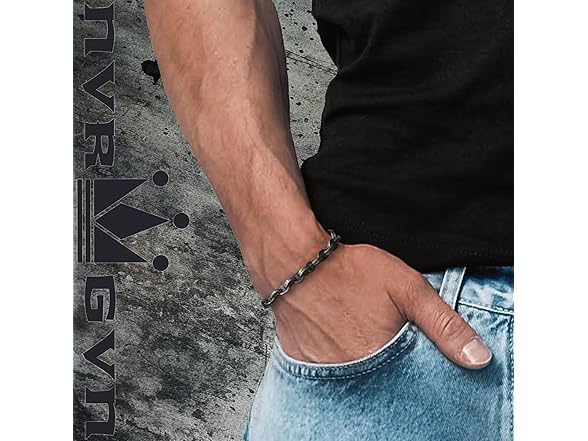 NVR GVN Men's Stainless Steel Bracelet