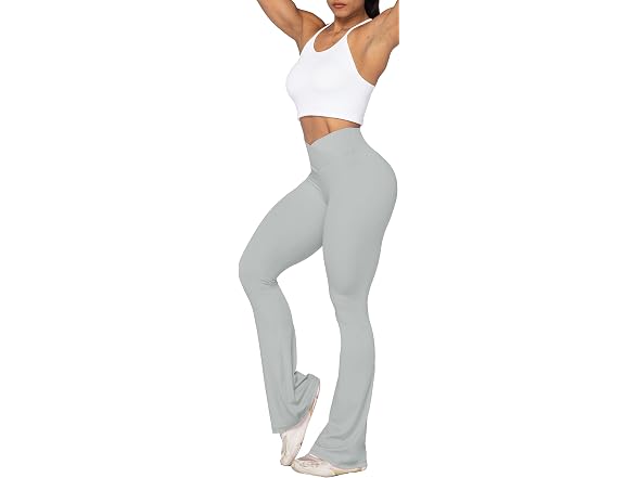 Sunzel Flare Leggings 32in S Silver Grey
