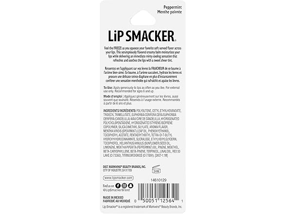 Lip Smacker Ice Freeze Balm Peppermint