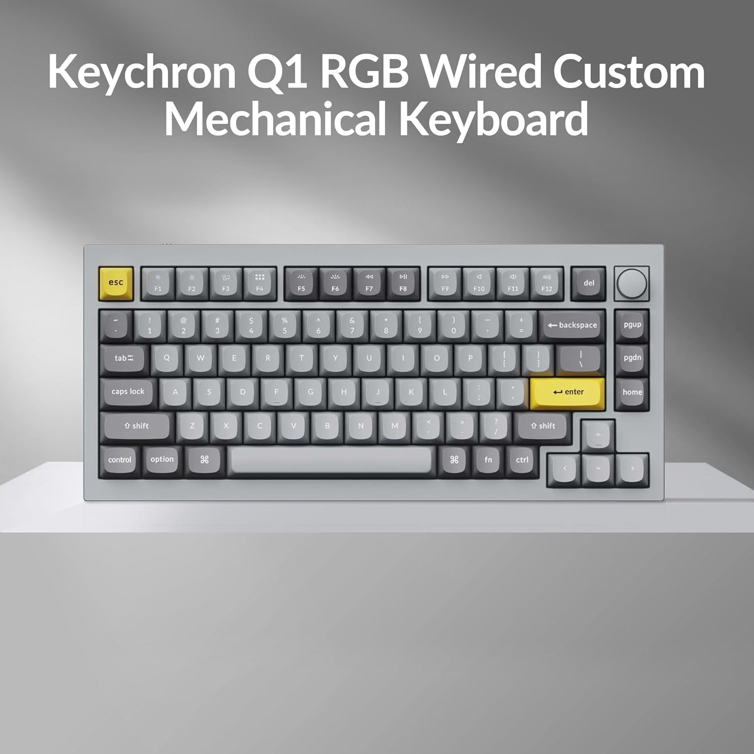 Keychron Q1 RGB Wired Mechanical Keyboard with Knob - Gallery 10