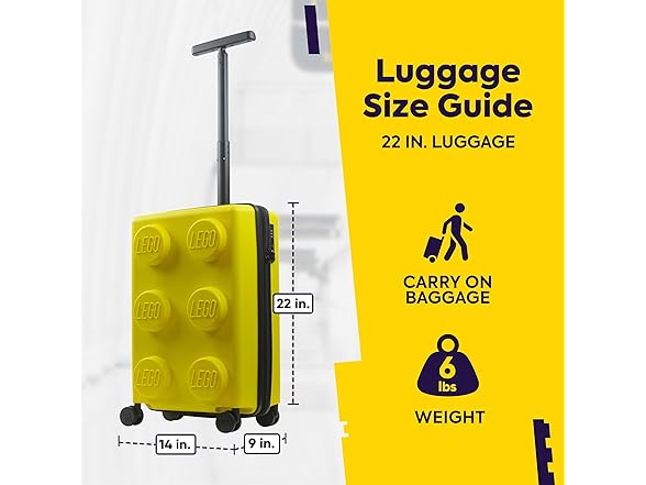 Concept One LEGO 22 Inch Carry On Luggage