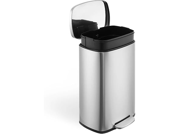 Takywep 13 Gal Stainless Steel Step Trash Can