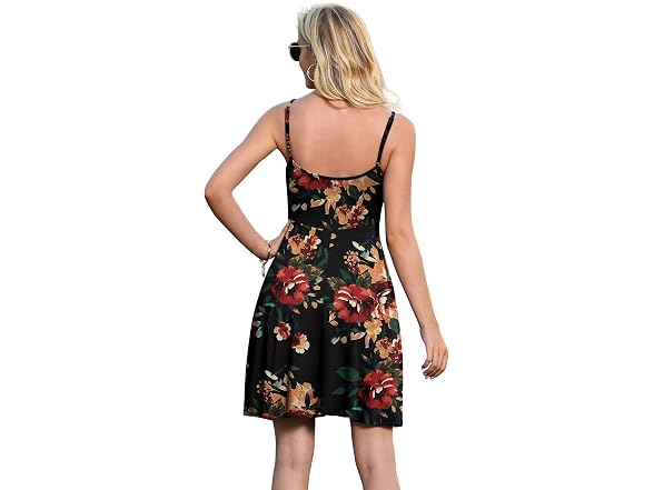 Jouica Women (M) Spaghetti Strap Skater Dress