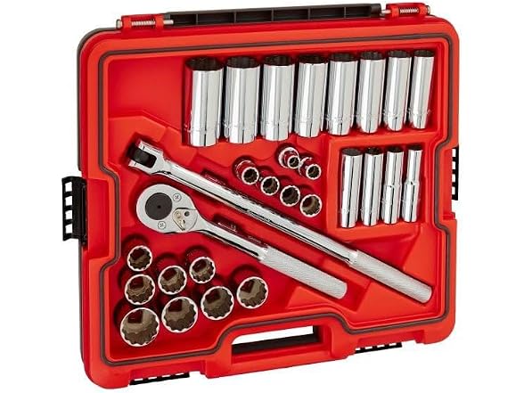 PROTO Socket Set 1/2in DR 30pc SAE 1/2in to 1-1/4in