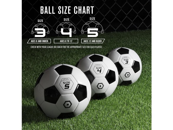 GoSports Classic Soccer Ball 6 Pack Size 5