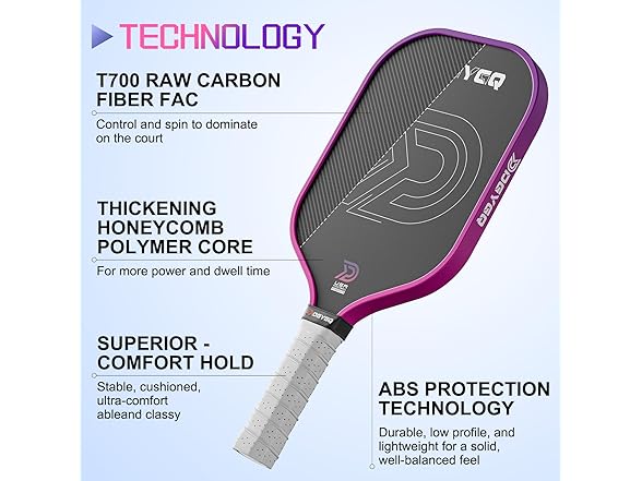 DGYGQ Carbon Fiber Pickleball Paddle