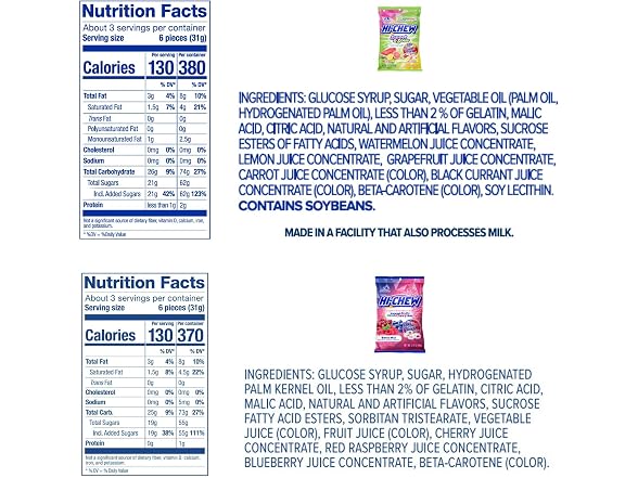 HI-CHEW Variety Mix, Pack of 6 Bags - 17 Flavors