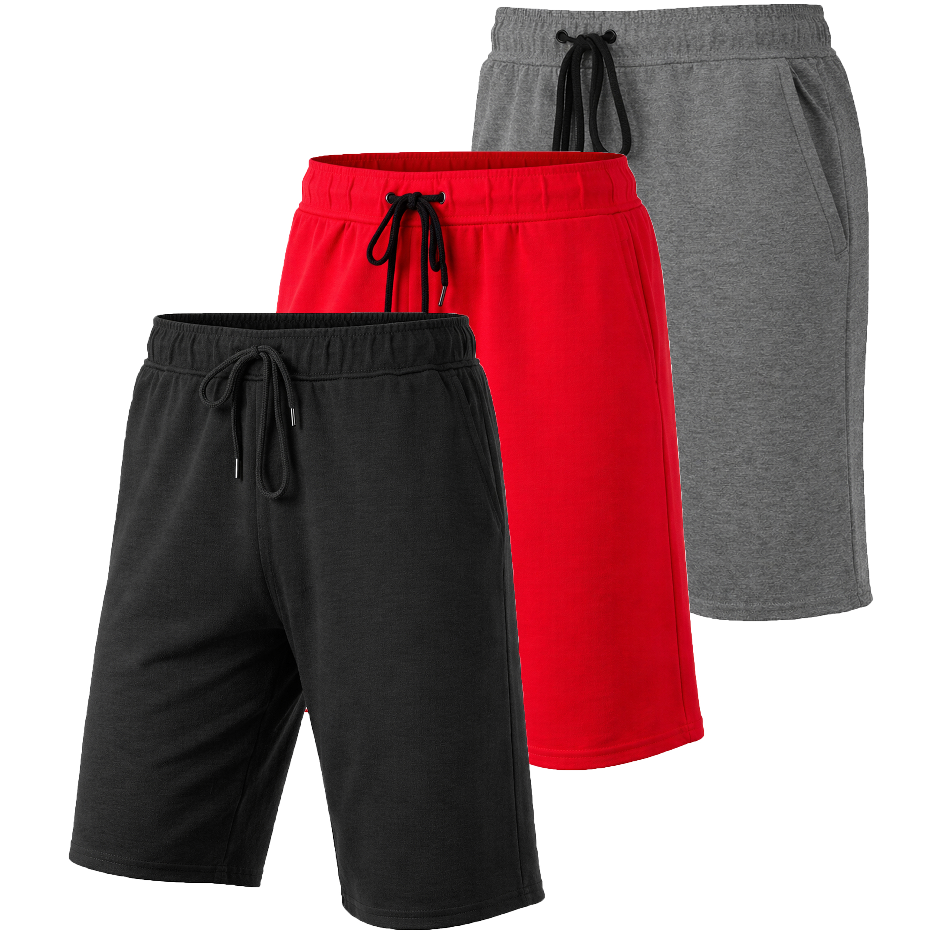 3Pk Mens T/F Performance Shorts - Gallery 11