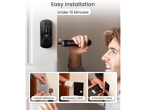 DESLOC WiFi Fingerprint Smart Door Lock