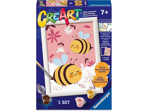 Ravensburger Creart Happy Bumblebees Paint by Numbers