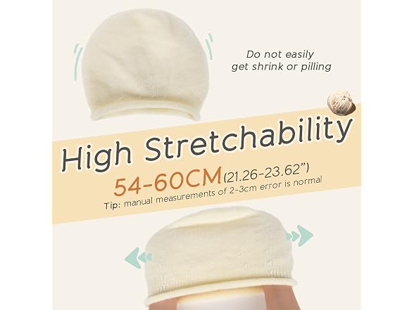FURTALK Slouchy Beanie-Beige