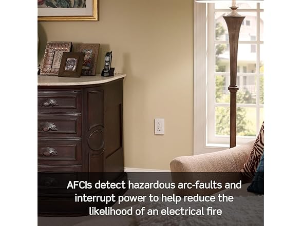 Leviton AFCI Outlet, 15 Amp