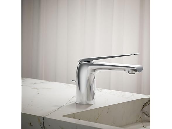 KOHLER 97345-4-CP Single-Handle Bathroom Sink Faucet