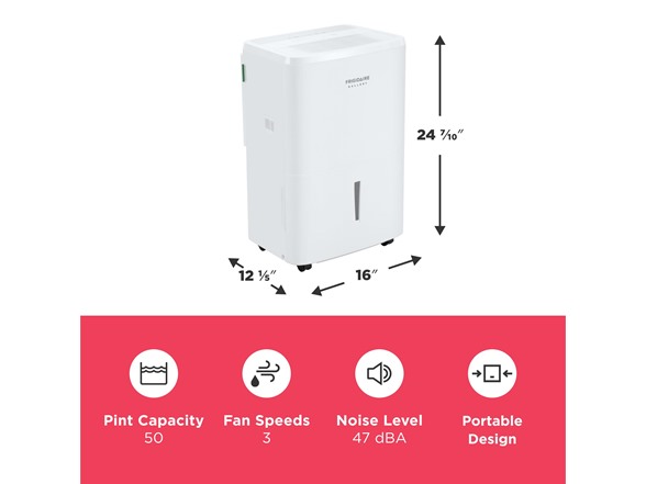 Frigidaire GHDD5035W1 Gallery 50pt Smart Dehumidifier