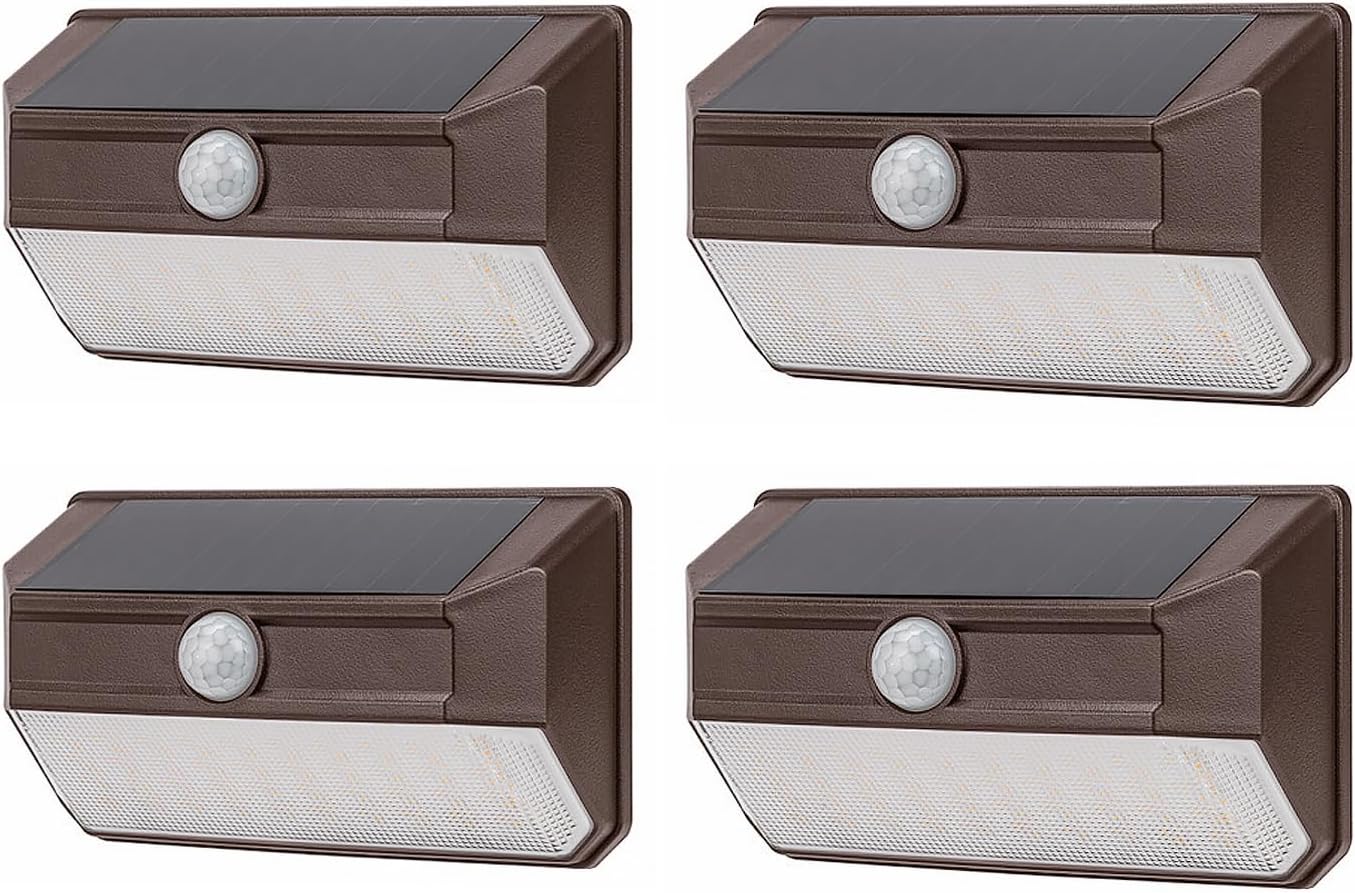 Home Zone Security 4Pk Solar Wall Light- Choose Color - Gallery 10
