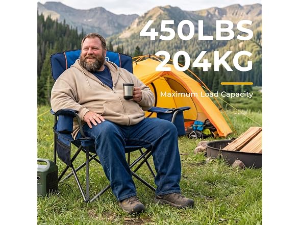 Overmont Oversized Camping Chair 450lb