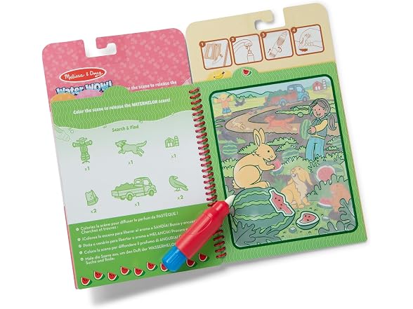 Melissa & Doug 2-Pack Scented Water Wow!, Fruits & Treats
