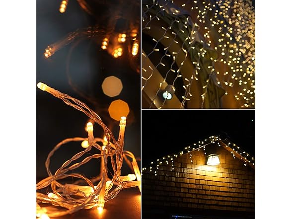 Brightown B07Y7VR5XV Brightown Icicle Lights Outdoo