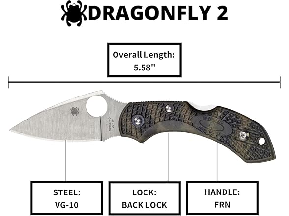 Spyderco Dragonfly 2 Signature Knife 2.3"