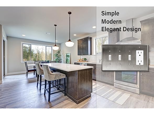 Wall Plate Triple Toggle Heirloom Silv