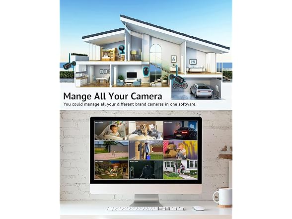 La View B9 Outdoor Security Cameras 1080P 2PK Black