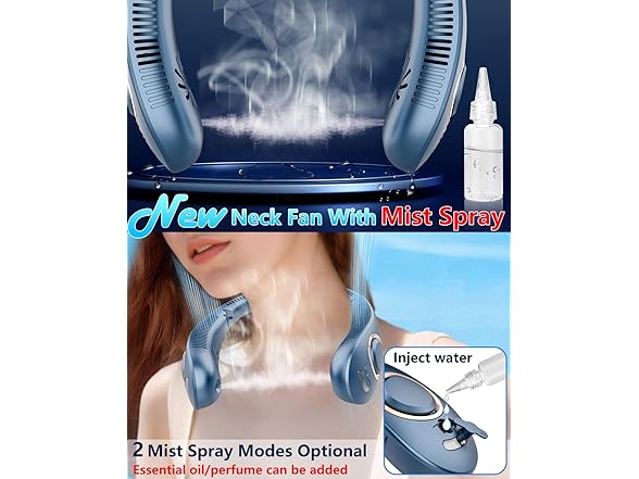 FWV Neck Fans Portable Rechargeable Personal Fan