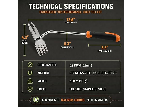 Aokala GAR-16 2-in-1 Weed Puller Tool