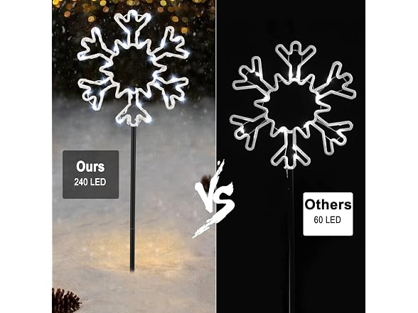 Brightown Snowflake Pathway Lights