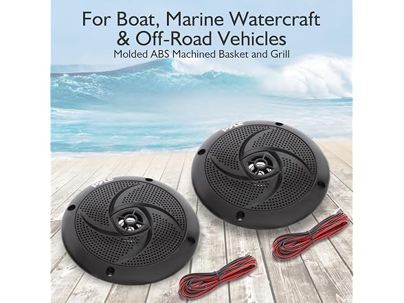 Pyle Low-Profile Waterproof Marine Speakers