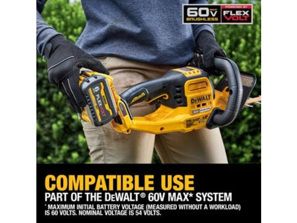 DEWALT DCHT870T1 60V MAX Hedge Trimmer 26in Kit