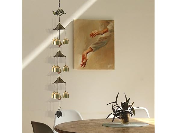 WUSFAR Peacock Wind Chimes 3 Layers